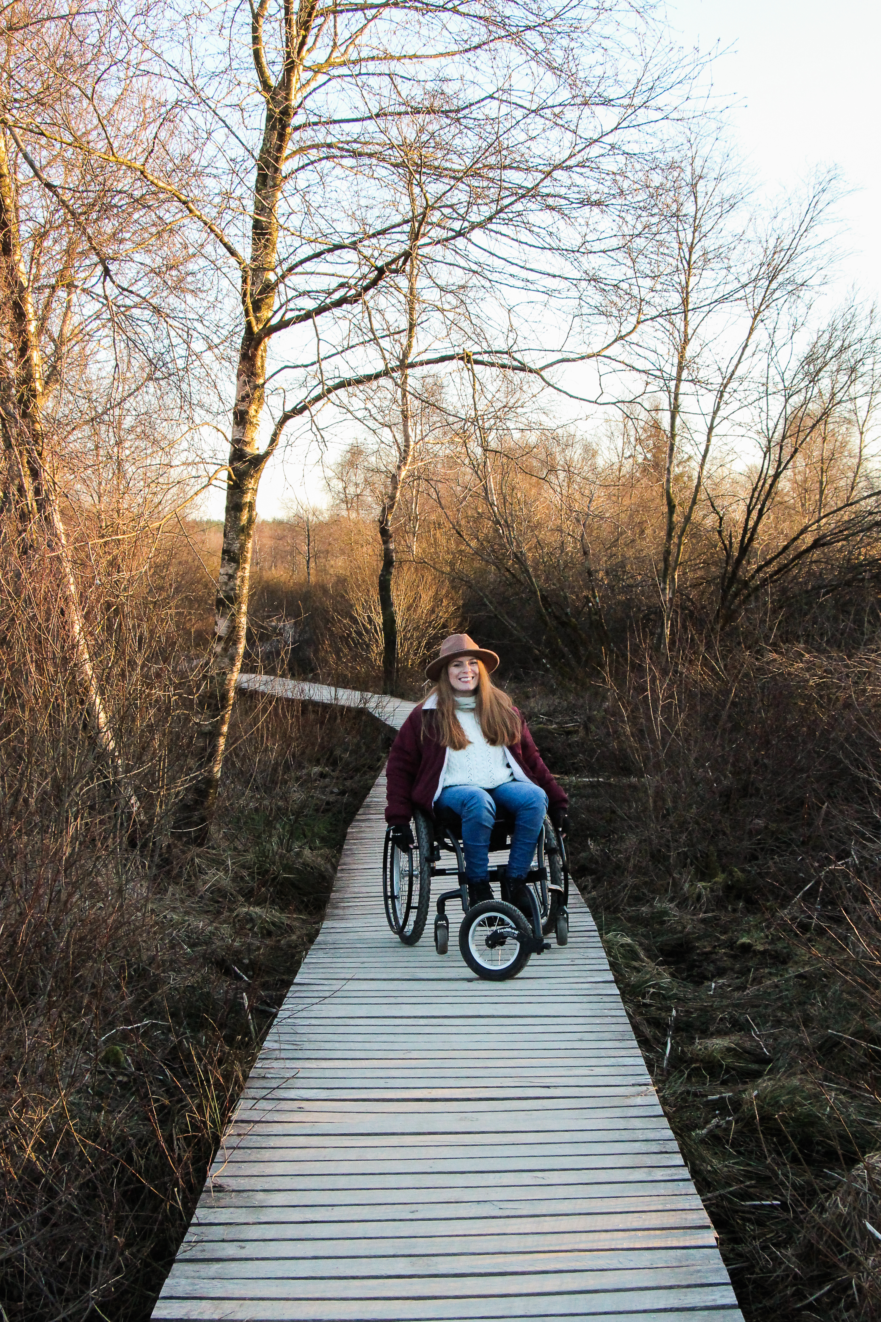 Balade en chaise roulante dans les Hautes Fagnes