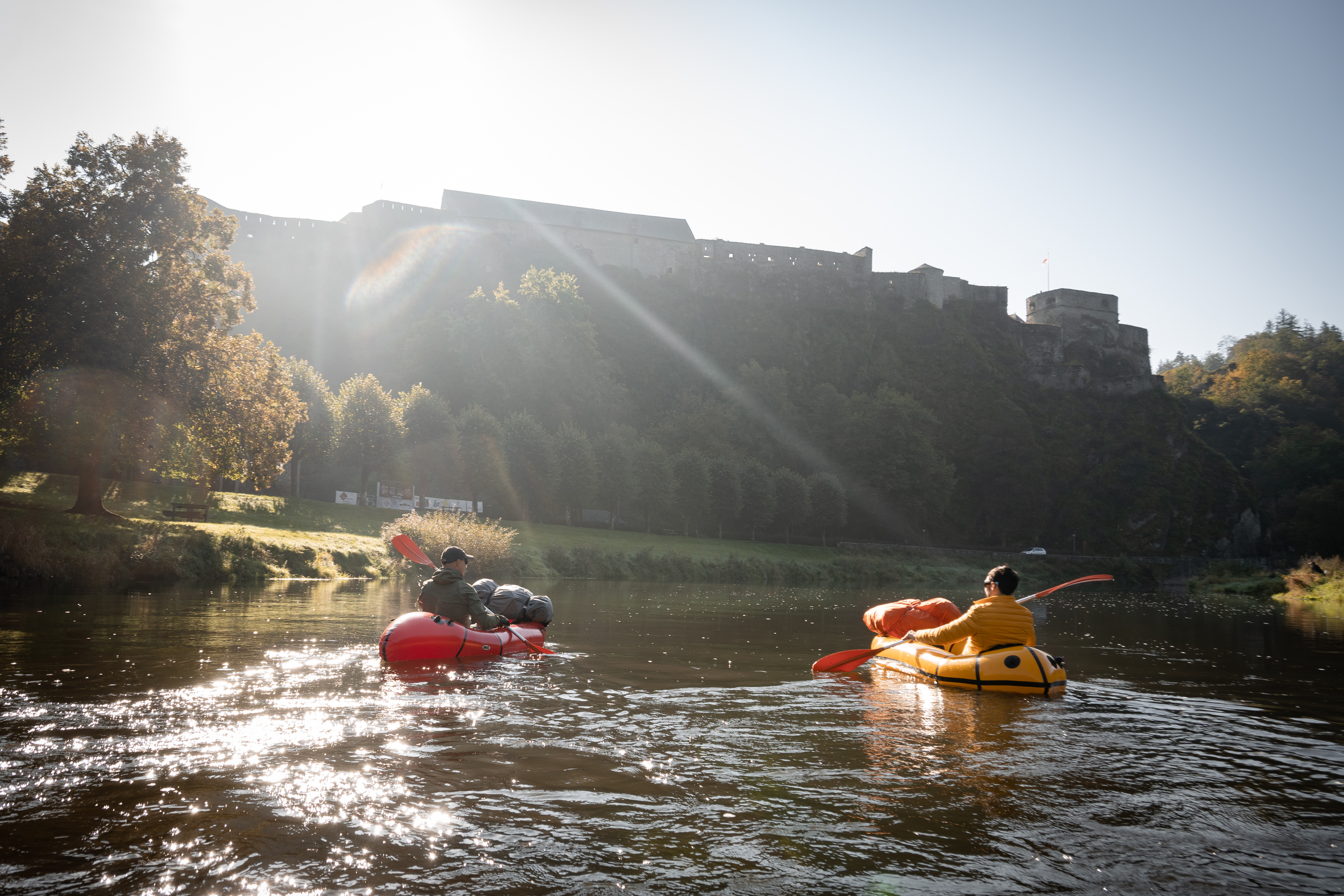 Packraft sur la Semois à Bouillon