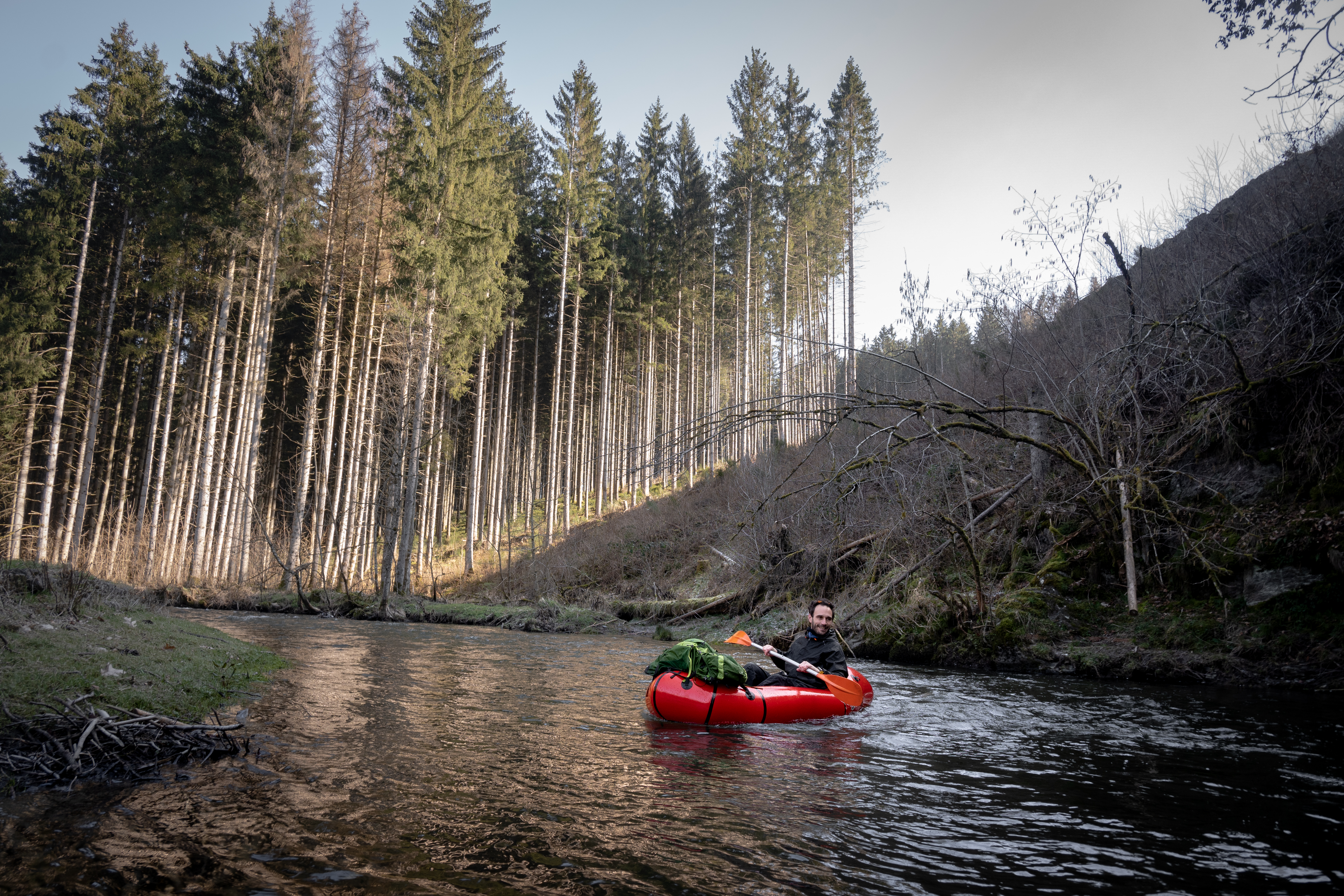 Packraft en automne