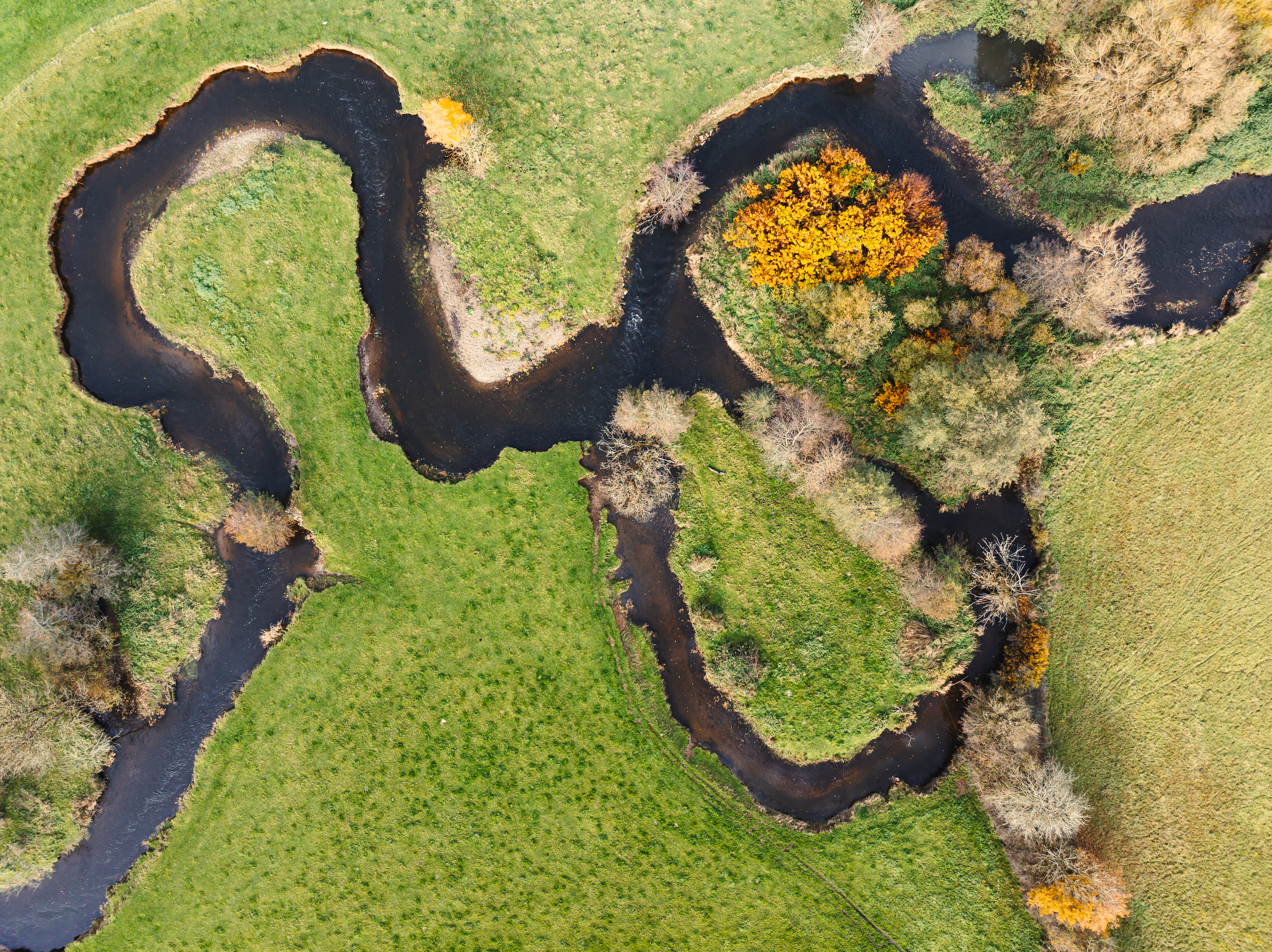 Vue drone sur les bocage à proximité de Anlier